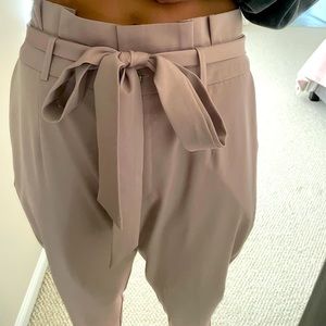 Windsor cream colored high waisted trousers in Medium